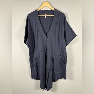 Free People Intimately Women’s MEDIUM Cotton Why Not Lounge Romper In Adventurer